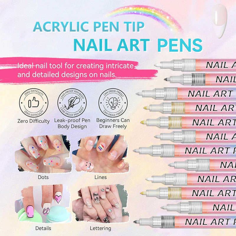 💅New In 40%off🎁12-Color Professional Nail Art Pen - Image 4