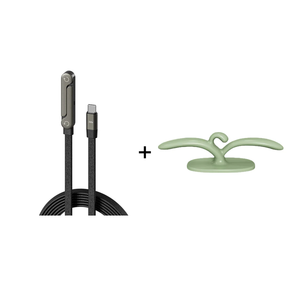 ⚡2-in-1 Invisible Holder Charger Cable – 240W Fast Charging Cord with Built-In Phone Stand - Image 11