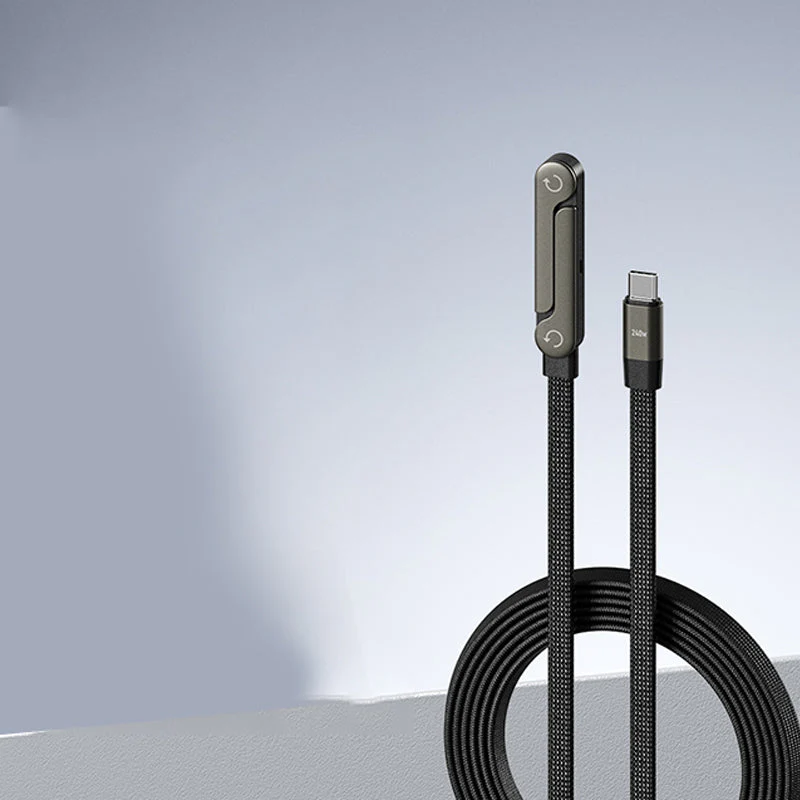 ⚡2-in-1 Invisible Holder Charger Cable – 240W Fast Charging Cord with Built-In Phone Stand - Image 3