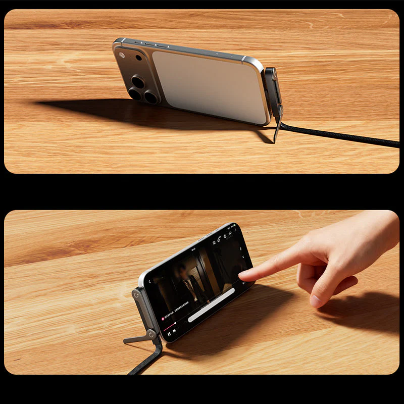 ⚡2-in-1 Invisible Holder Charger Cable – 240W Fast Charging Cord with Built-In Phone Stand - Image 7