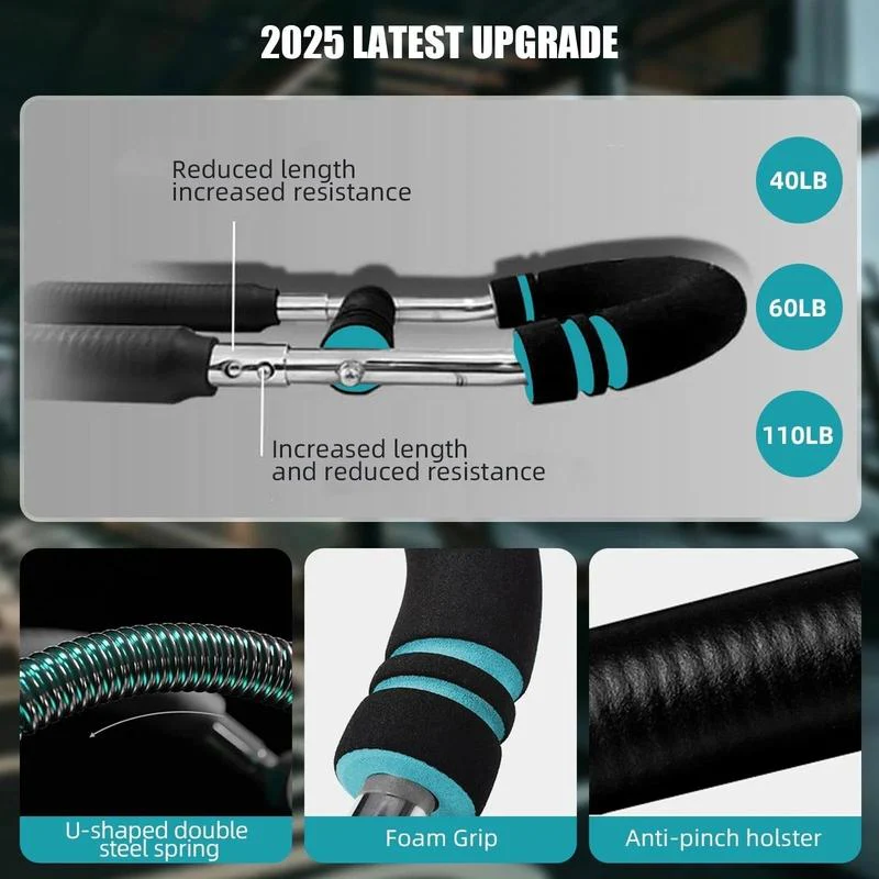 ✨🔥Adjustable weight bar for arm trainers, arm and torso strength training equipment, portable training device for home gyms and fitness - Image 4