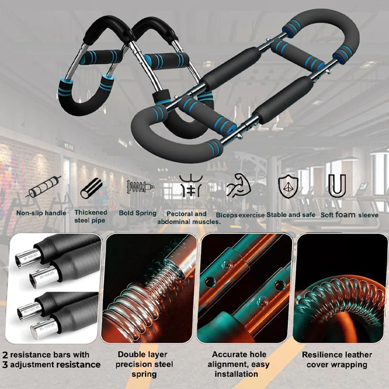 ✨🔥Adjustable weight bar for arm trainers, arm and torso strength training equipment, portable training device for home gyms and fitness - Image 5