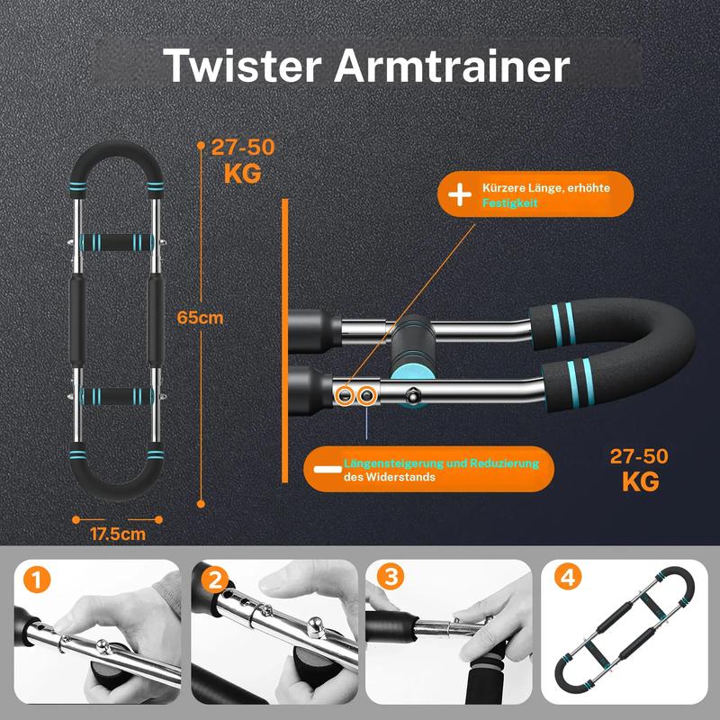✨🔥Adjustable weight bar for arm trainers, arm and torso strength training equipment, portable training device for home gyms and fitness - Image 8