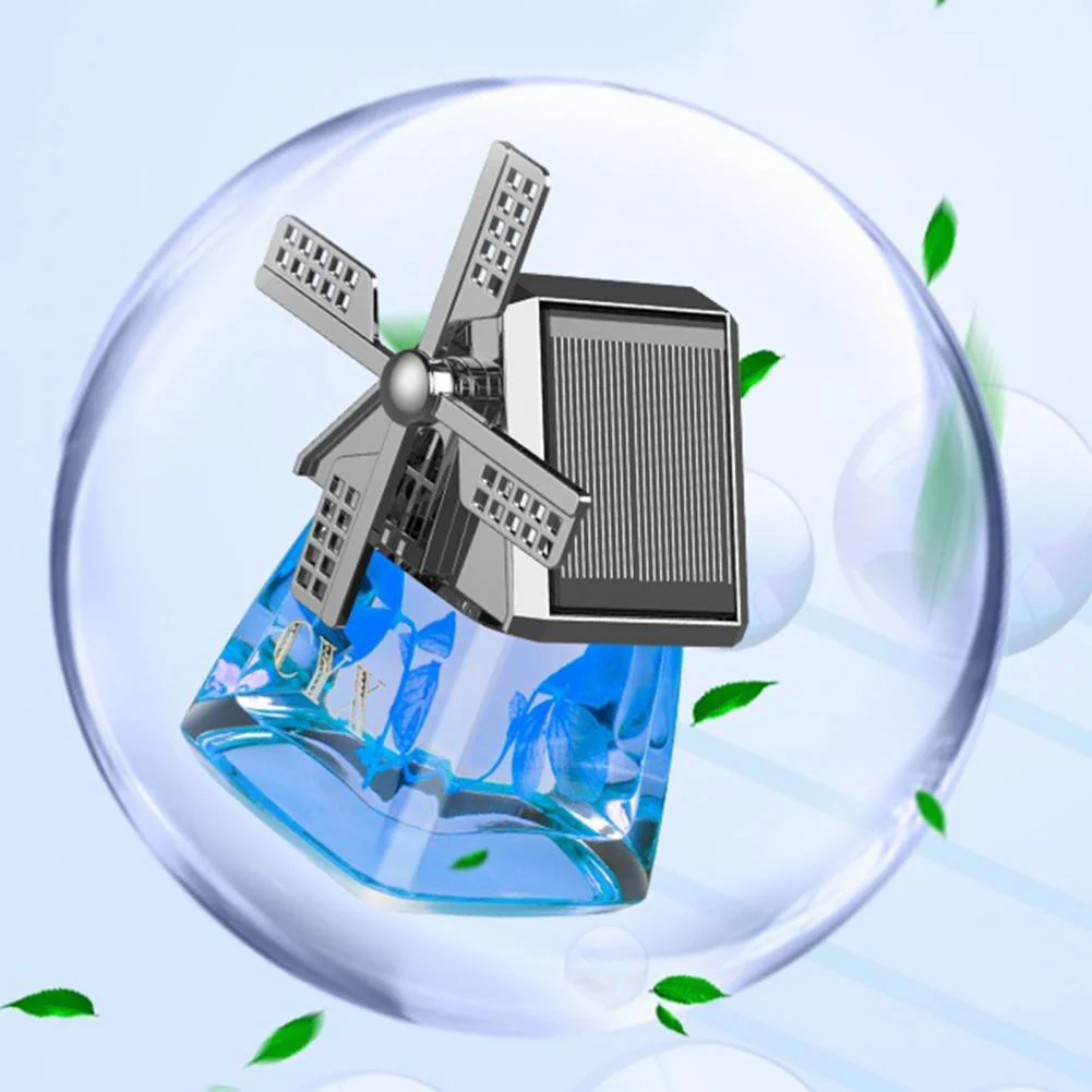 Windmill Solar Energy Rotating Aromatherapy Car Air Freshener（50% OFF） - Image 4