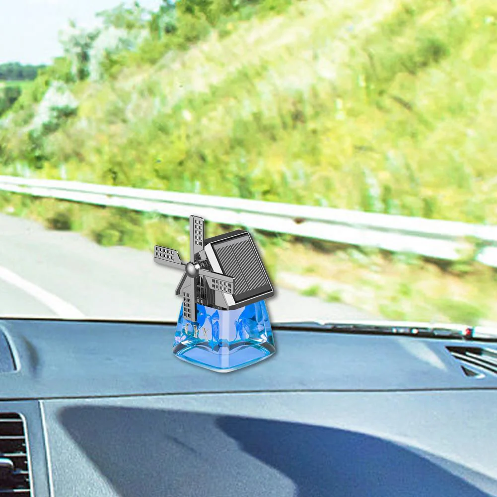 Windmill Solar Energy Rotating Aromatherapy Car Air Freshener（50% OFF） - Image 6