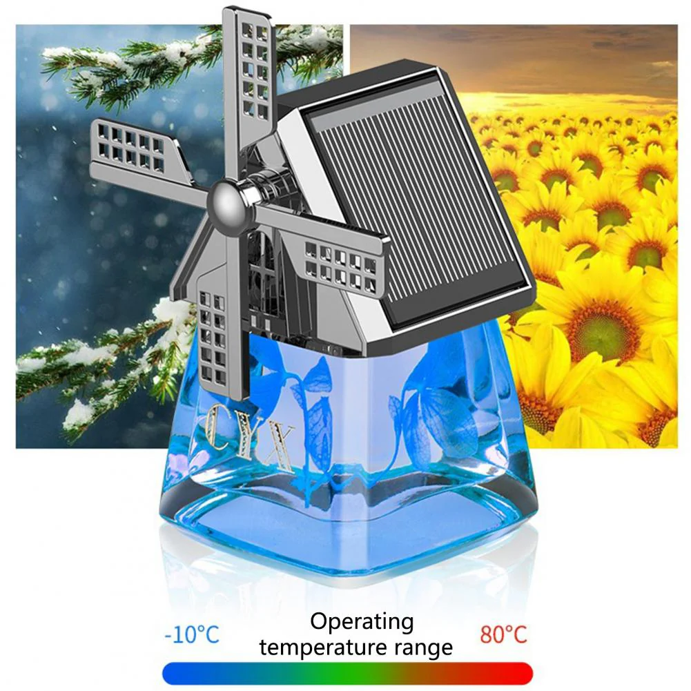Windmill Solar Energy Rotating Aromatherapy Car Air Freshener（50% OFF） - Image 7