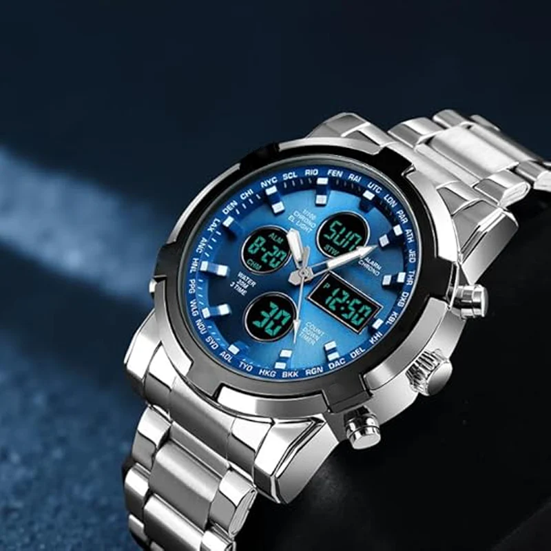 ⌚40% OFF!⚡ Men‘s Military Watch – Analog-Digital Display, Waterproof & Shock-Resistant 🛡️ - Image 5