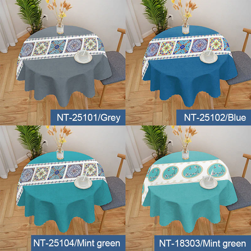 Waterproof and oil-proof embroidered tablecloth - Image 3