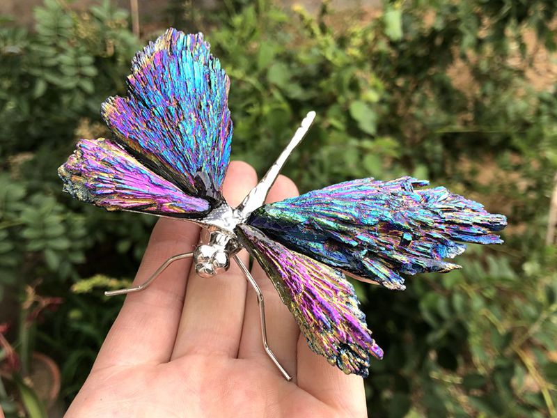 Aura Tourmaline Kyanite Dragonely - Image 15