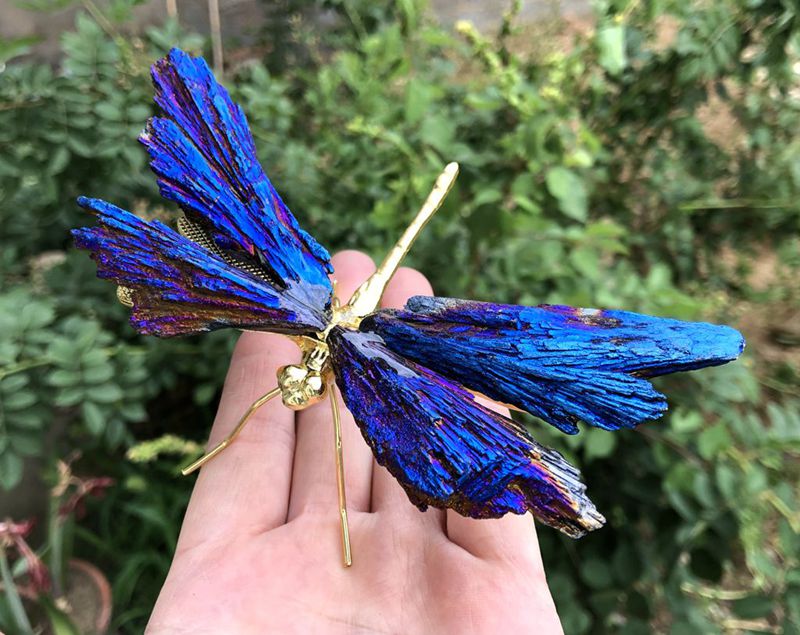 Aura Tourmaline Kyanite Dragonely - Image 16