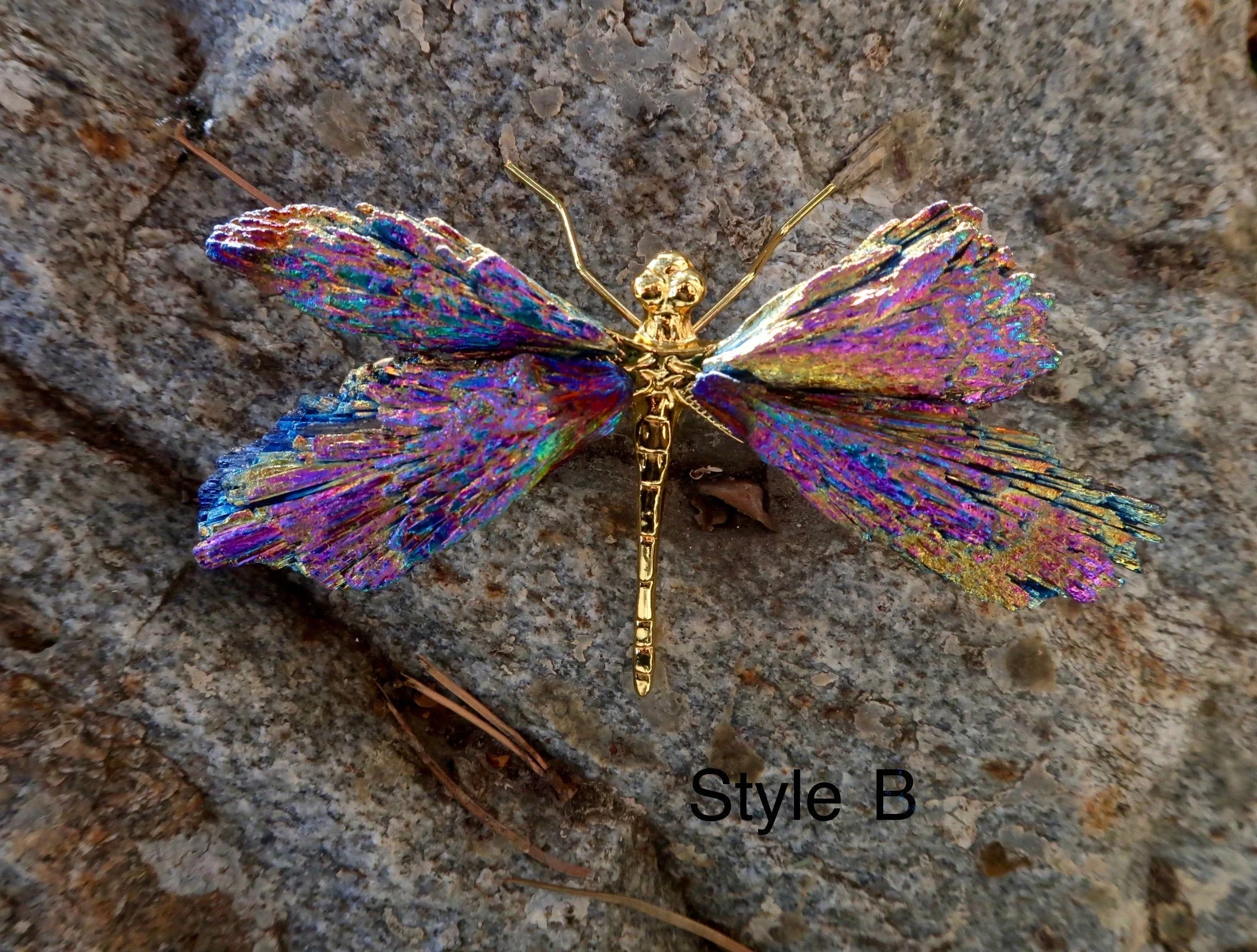 Aura Tourmaline Kyanite Dragonely - Image 4
