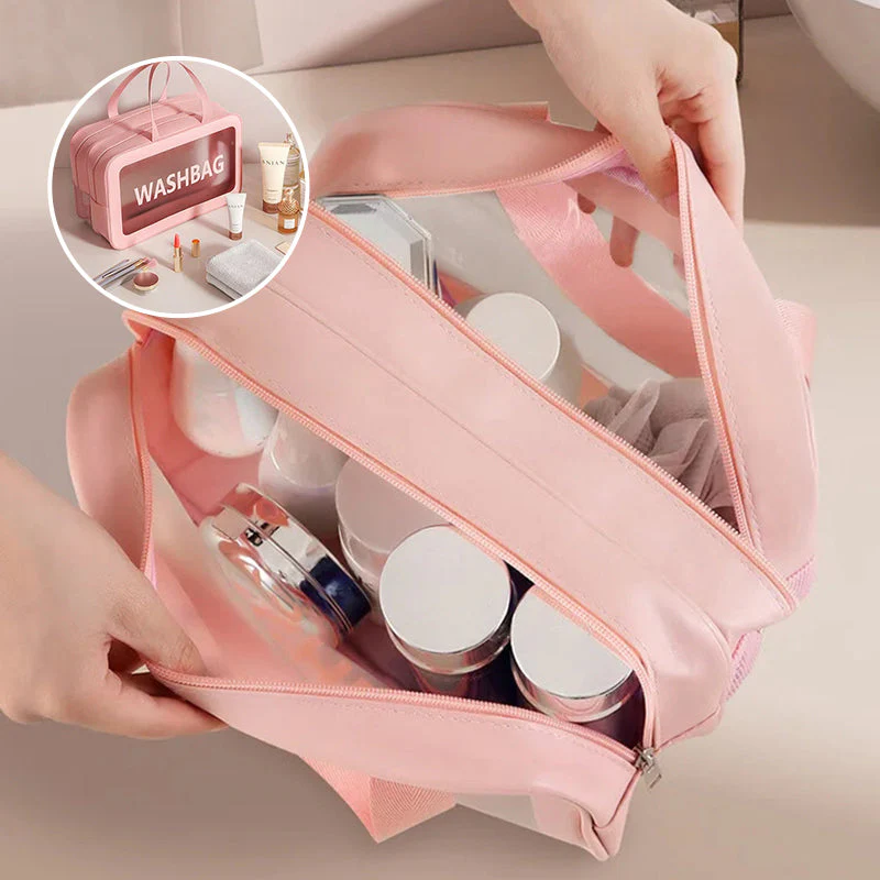 Dry and wet separation large-capacity cosmetic bag - Image 2
