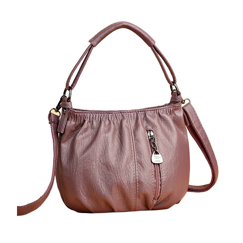 🎀2026 New Arrival🔥Casual Pleated Bucket Soft Leather Handbag Shoulder Bag - Image 12