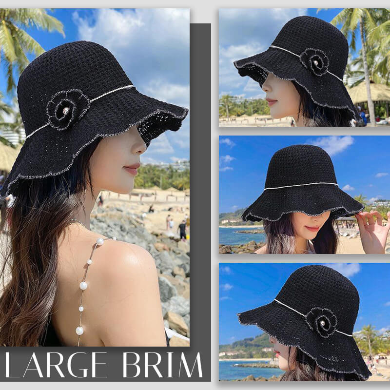 Knitted Flounces Bucket Hat - Image 3