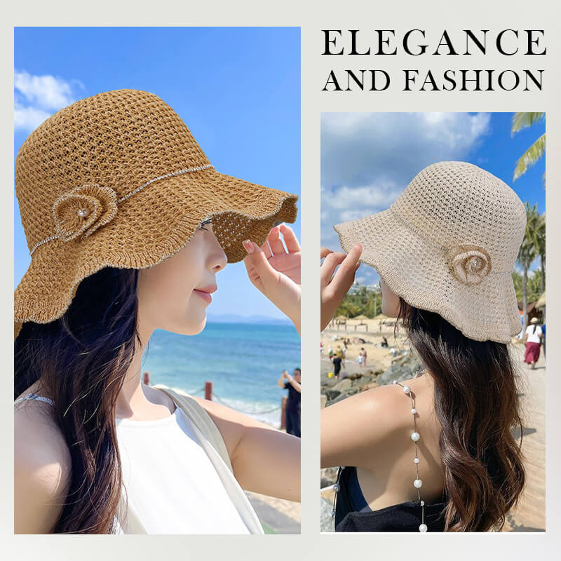 Knitted Flounces Bucket Hat - Image 5