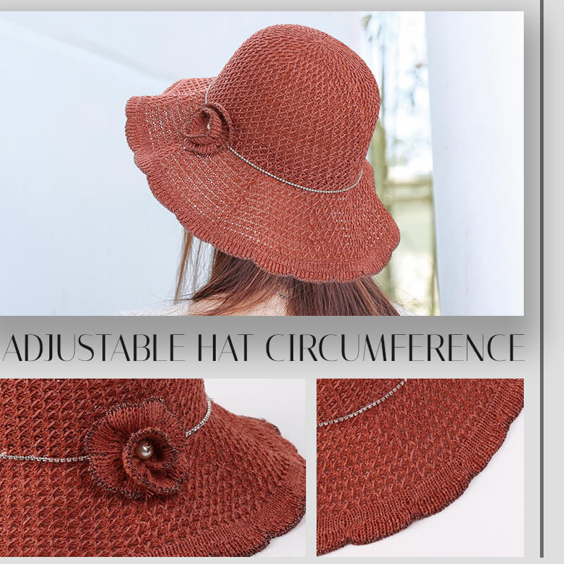 Knitted Flounces Bucket Hat - Image 7