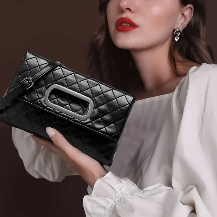 [Best Gift For Her] Square Buckle Versatile Chain Bag - Image 2