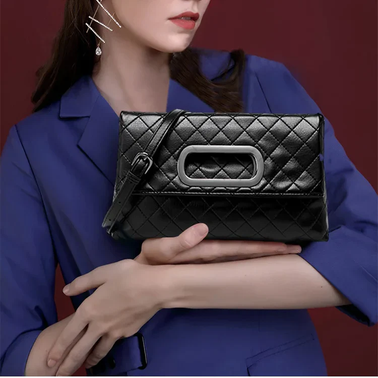 [Best Gift For Her] Square Buckle Versatile Chain Bag - Image 5