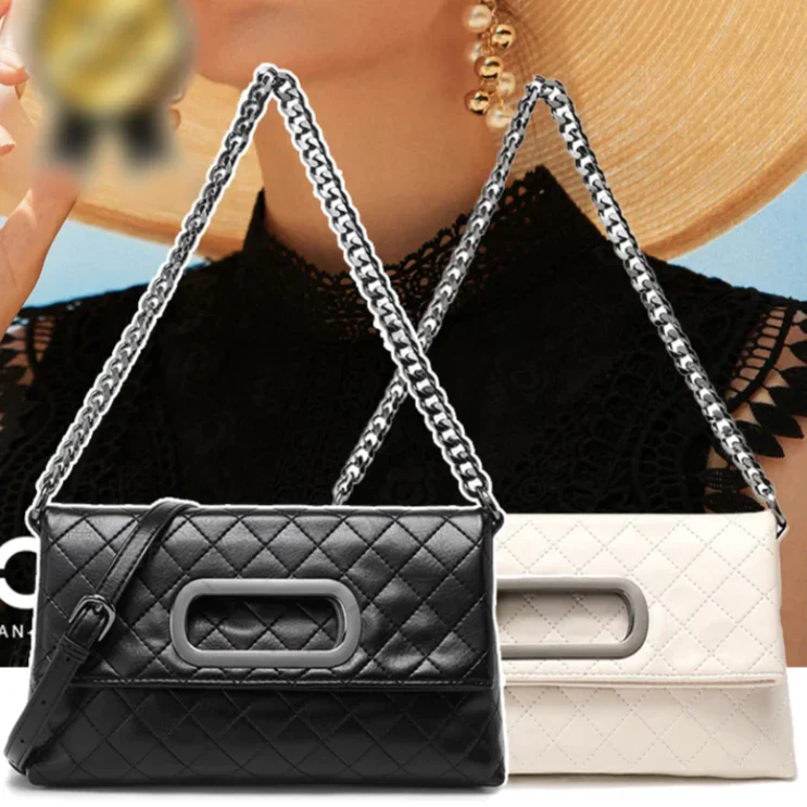 [Best Gift For Her] Square Buckle Versatile Chain Bag - Image 7