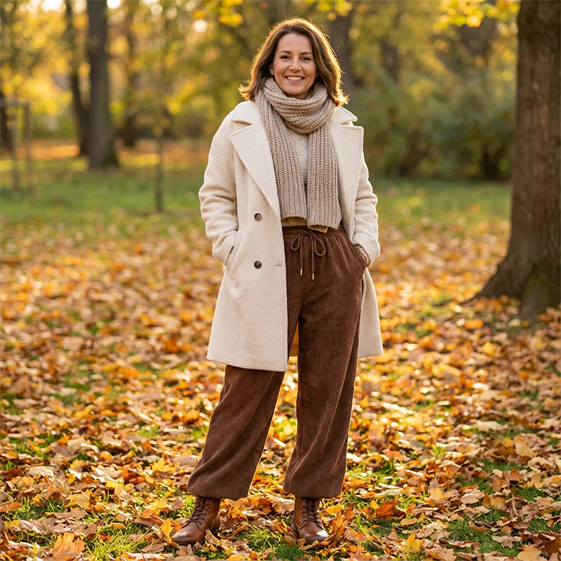 ✨💖 Retro-Chic Vibe | High-Waist Corduroy Trousers | Textured & Relaxed Fit 🕶️ - Image 6