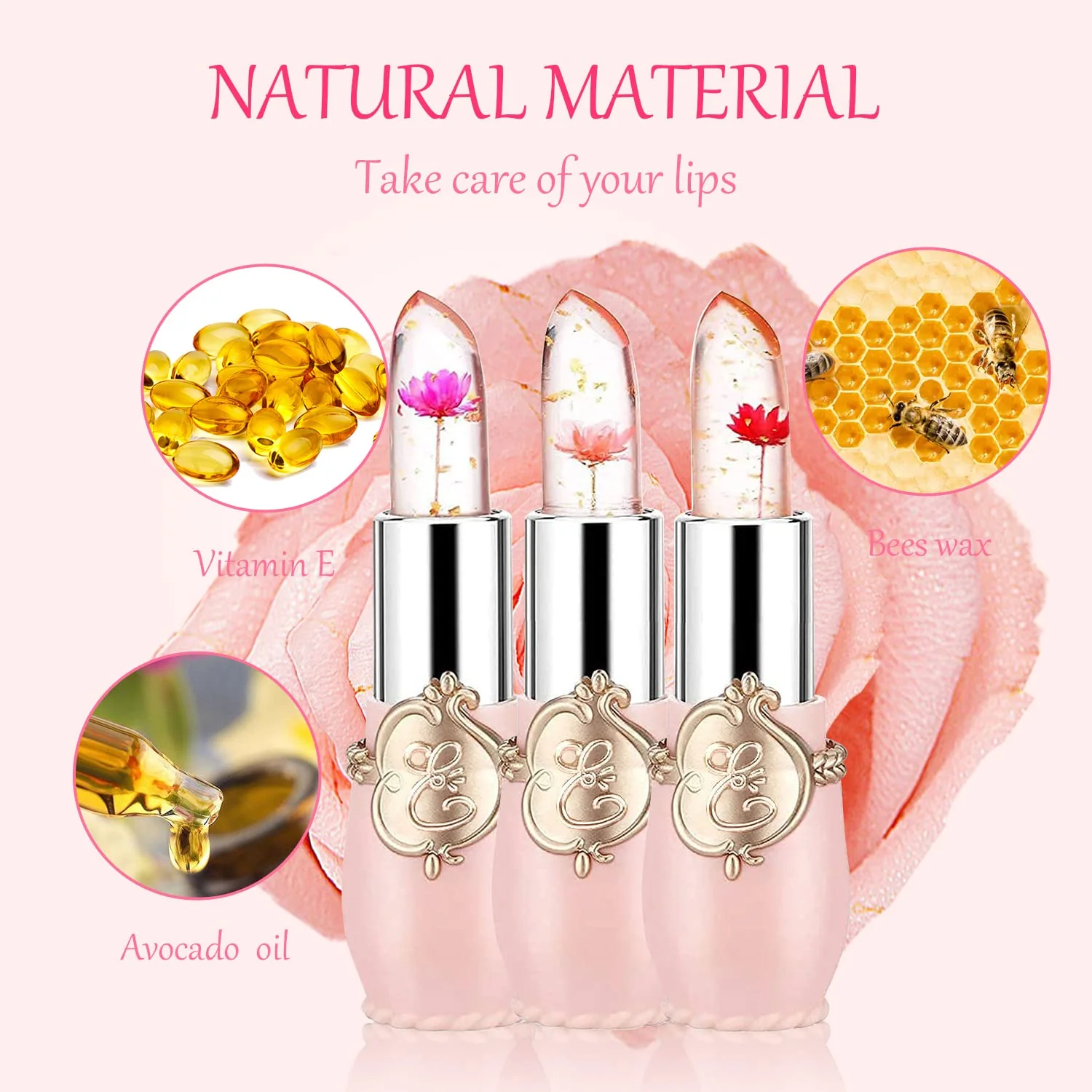 ✨BUY 1 FREE 1✨Crystal Jelly Flower Color Changing Lipstick - Image 2