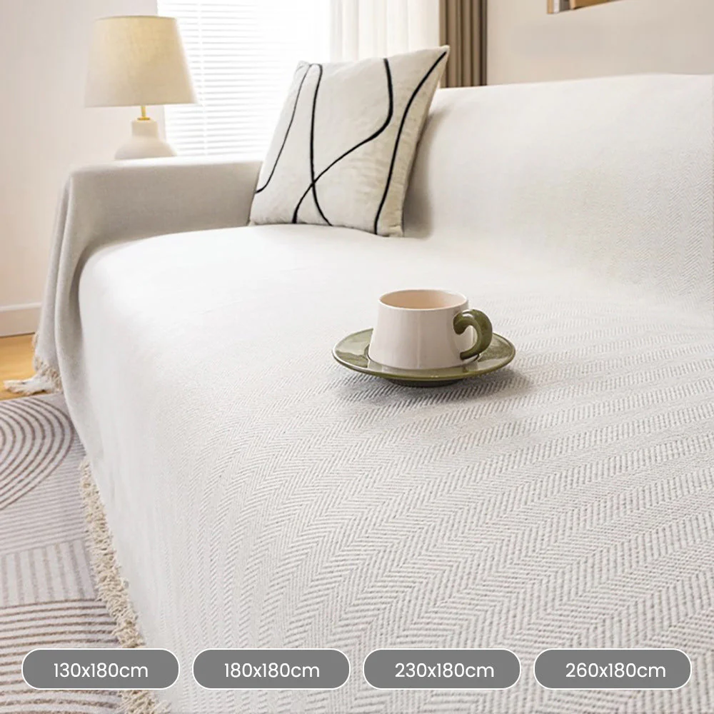 【Christmas Gift】 Herringbone Chenille Sofa Cover - Image 11