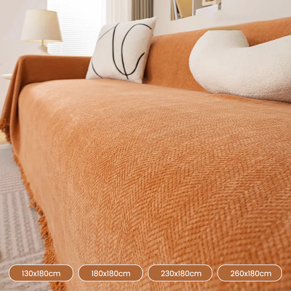 【Christmas Gift】 Herringbone Chenille Sofa Cover - Image 12
