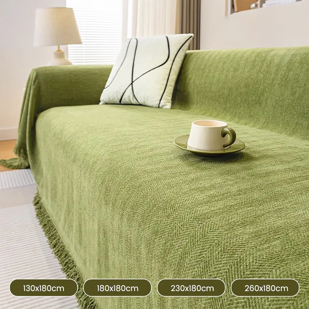 【Christmas Gift】 Herringbone Chenille Sofa Cover - Image 14