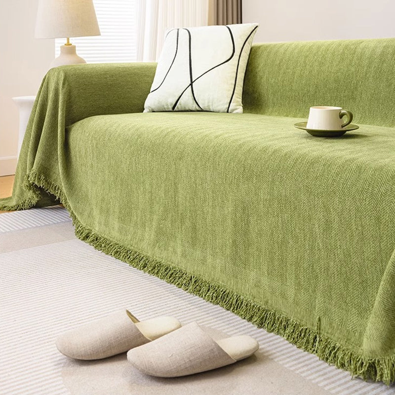 【Christmas Gift】 Herringbone Chenille Sofa Cover - Image 3