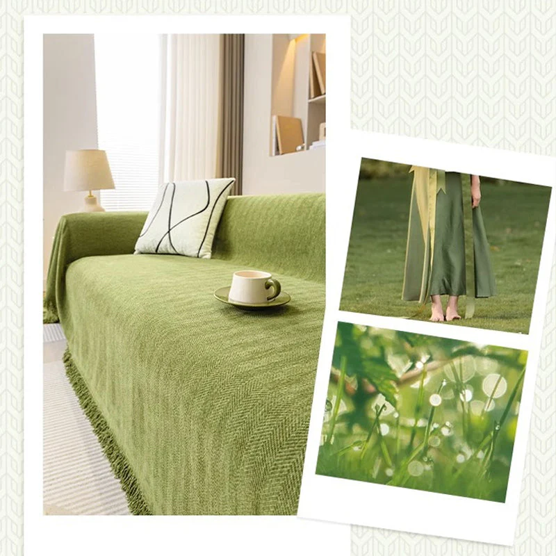 【Christmas Gift】 Herringbone Chenille Sofa Cover - Image 5