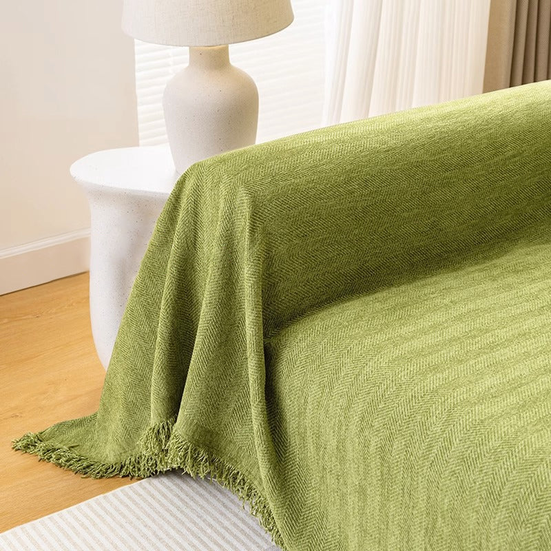 【Christmas Gift】 Herringbone Chenille Sofa Cover - Image 7