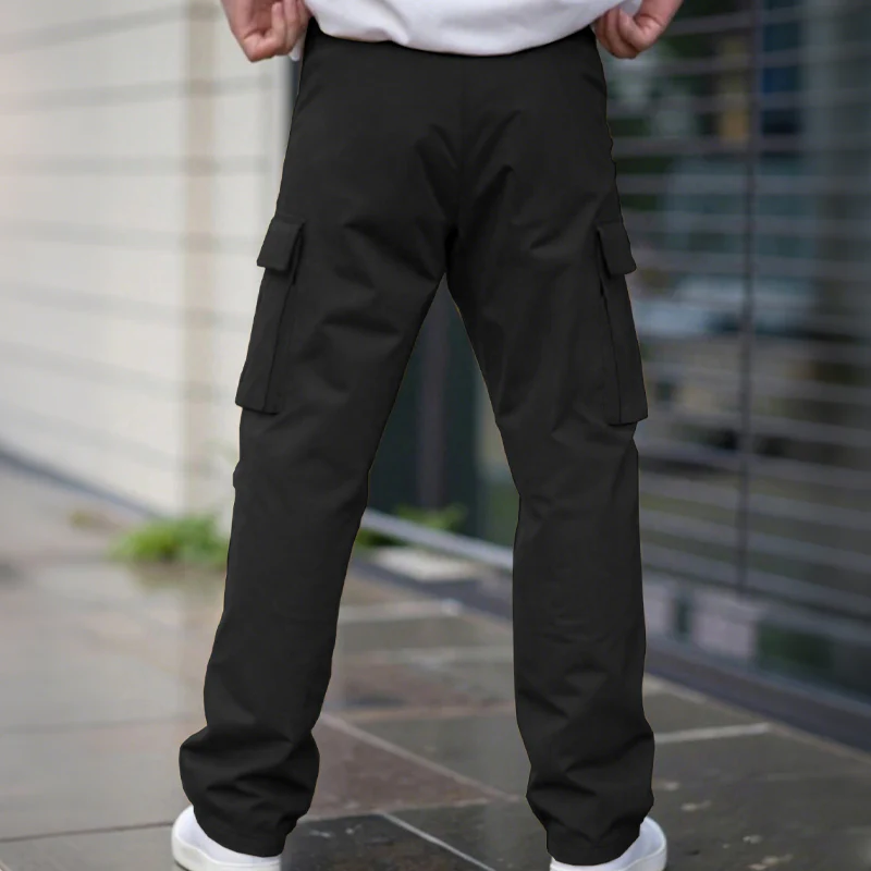 👖💼40% off!⚡ Classic Multi-Pocket Cargo Pants for Men – Relaxed Fit, Durable & Breathable, Sizes 2XL–4XL! 🌿🖤 - Image 4