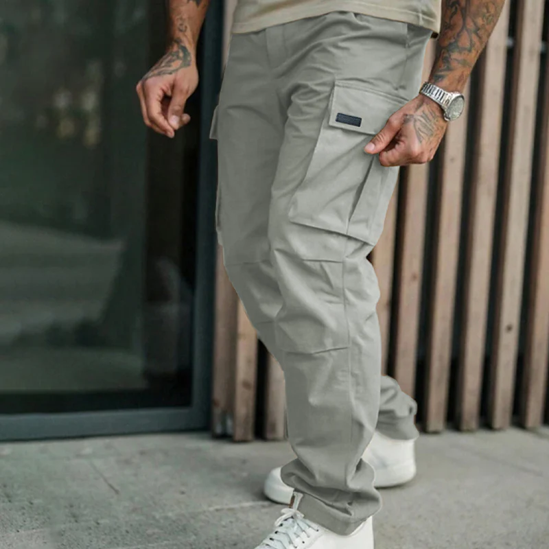 👖💼40% off!⚡ Classic Multi-Pocket Cargo Pants for Men – Relaxed Fit, Durable & Breathable, Sizes 2XL–4XL! 🌿🖤 - Image 6