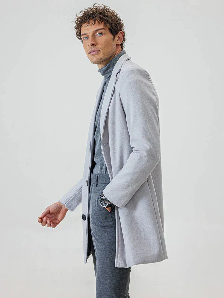👔 Men's Classic Single Row Buckle Solid Color Jacket - Timeless Daily Essential - Image 4