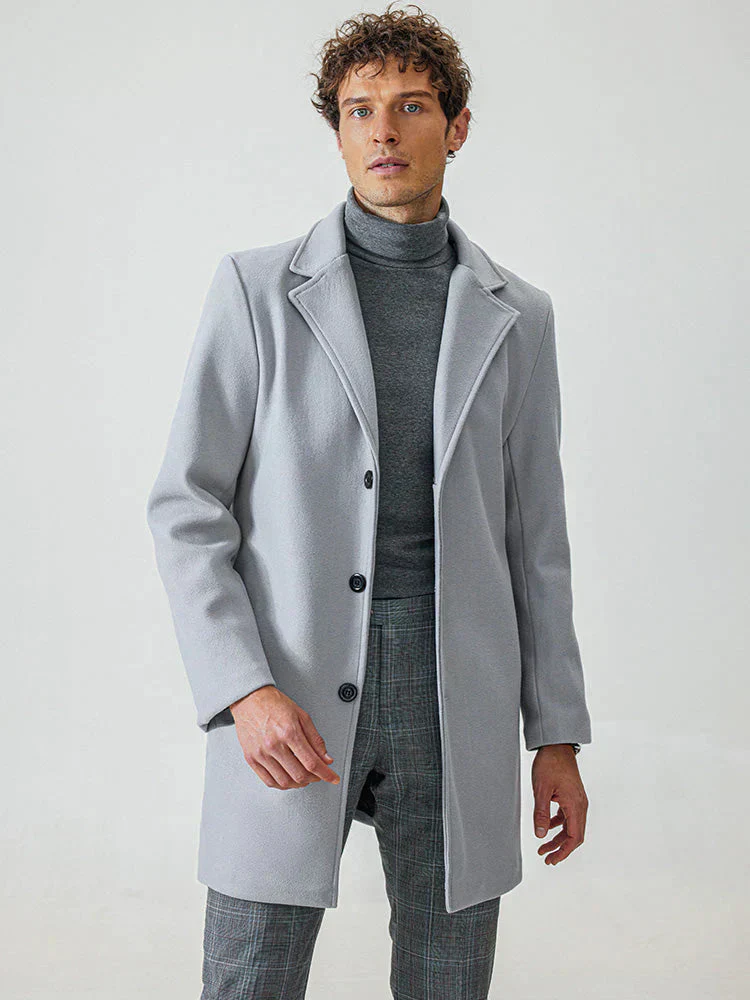 👔 Men's Classic Single Row Buckle Solid Color Jacket - Timeless Daily Essential - Image 5