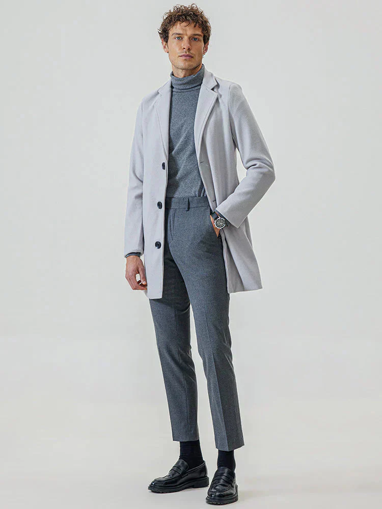 👔 Men's Classic Single Row Buckle Solid Color Jacket - Timeless Daily Essential - Image 6