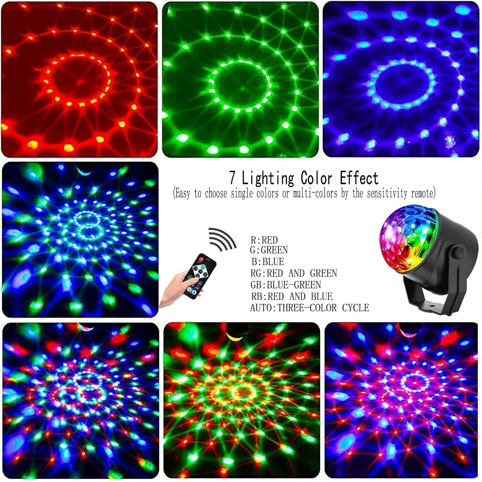 🎄 FESTIVE FEAST DEAL! 50% OFF 🔥Colorful Rotating Magic Disco Ball Light - Image 4