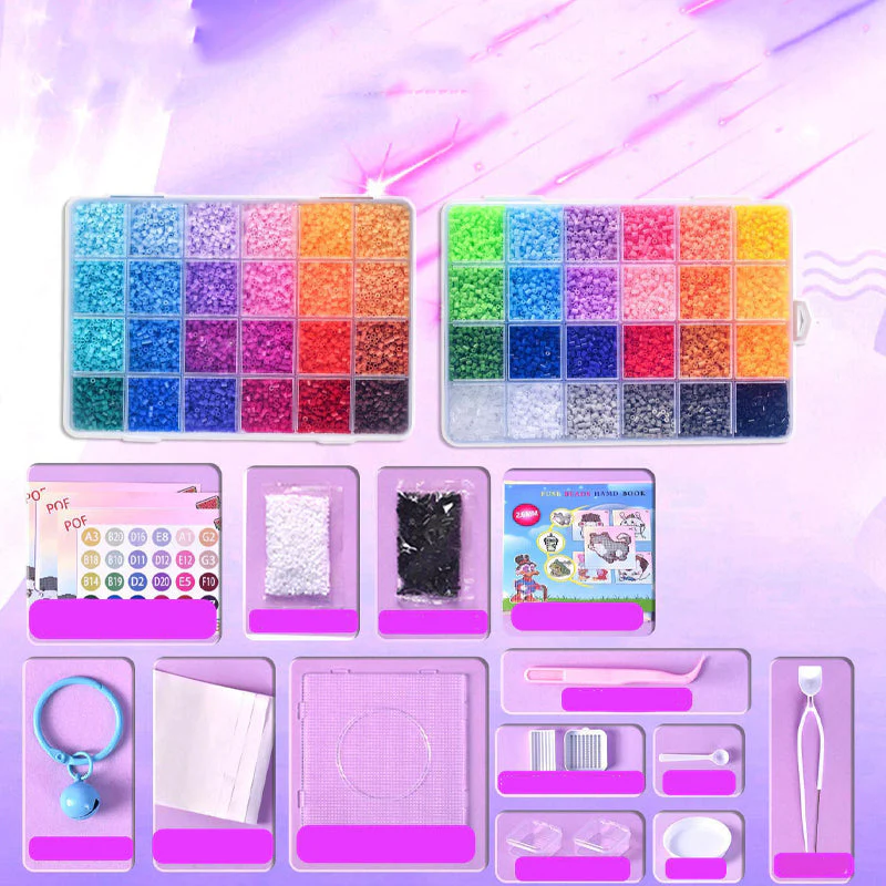 🎨Christmas Gift 40% OFF! 🎁 COMPLETE CRAFT KIT - 96 Colors with Storage Case, Perfect for Kids' Art Projects and Creative Development, Ideal Christmas Gift 👧✂️ - Image 3