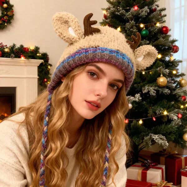 🎄🦌Original design Festive Christmas Antler Hat🧶🎁 - Image 2