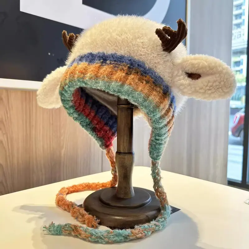 🎄🦌Original design Festive Christmas Antler Hat🧶🎁 - Image 6