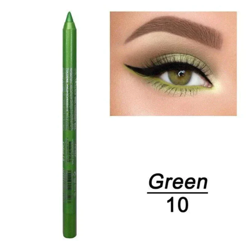 14-Pack Eyeliner Pencil Waterproof Colored Gel Liners with Metallic & Shimmer Finishes Smudge-Proof - Image 14