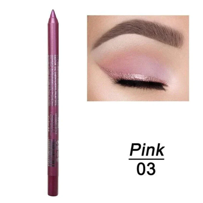 14-Pack Eyeliner Pencil Waterproof Colored Gel Liners with Metallic & Shimmer Finishes Smudge-Proof - Image 9