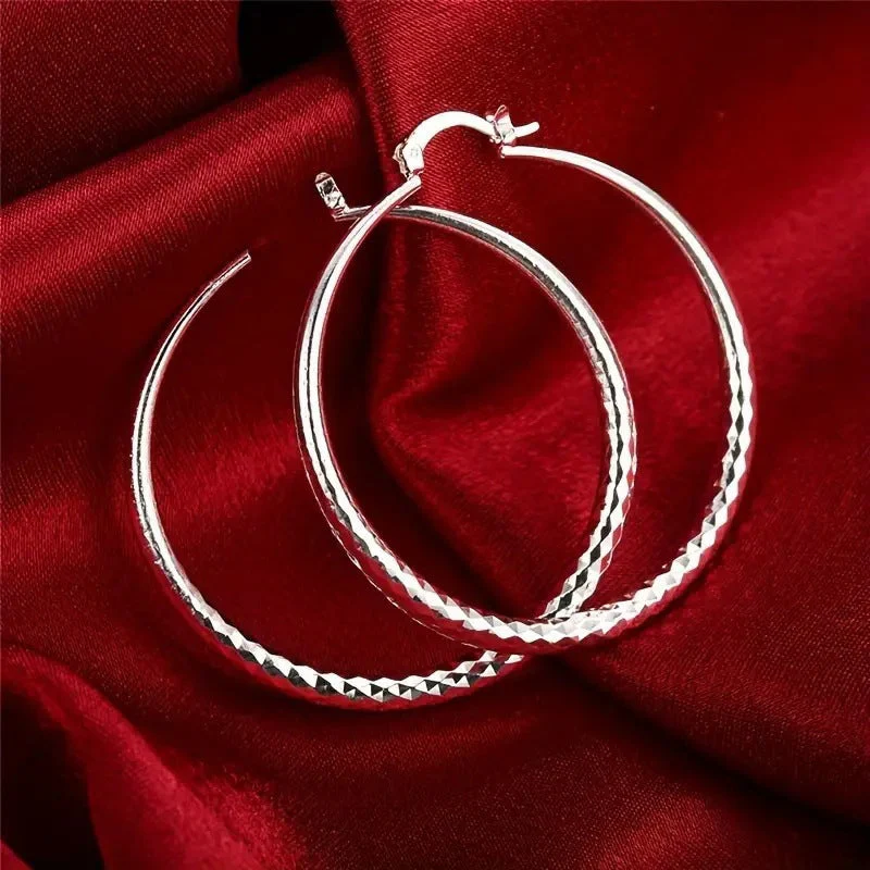 💖Diamond-Cut Hoop Earrings for Women - Image 6