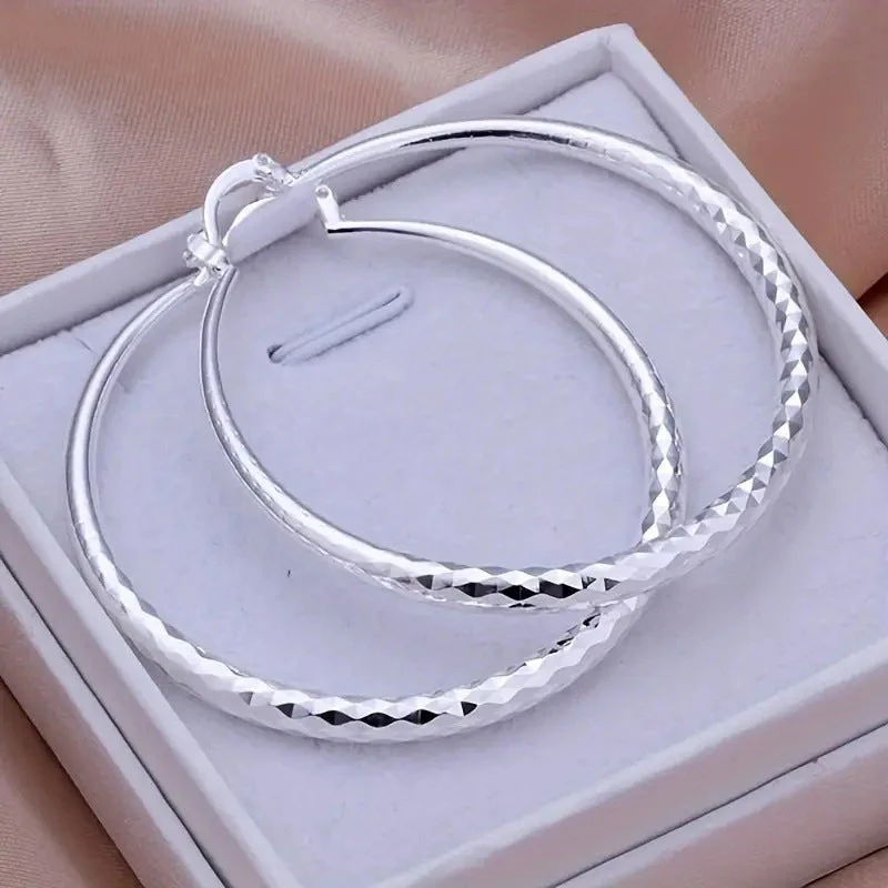 💖Diamond-Cut Hoop Earrings for Women - Image 8