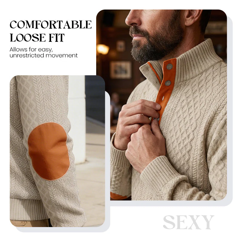 🧥Luxury Comfort | Men‘s Textured Jacquard Sweatshirt | Everyday Essential 🔥 - Image 4