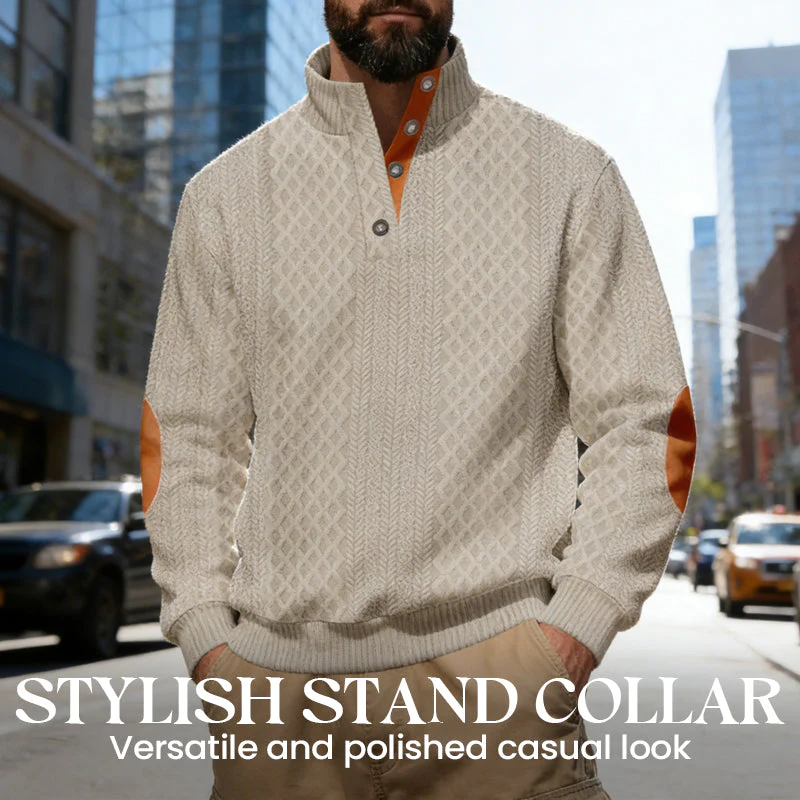 🧥Luxury Comfort | Men‘s Textured Jacquard Sweatshirt | Everyday Essential 🔥 - Image 6
