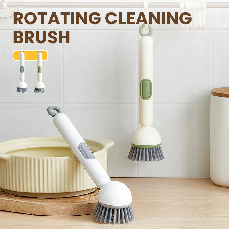 🧽40% OFF NOW! ✨ Rotatable Cleaning Brush - 360° Spinning Head with Extendable Handle for Tiles & Hard-to-Reach Areas 🚿🔧