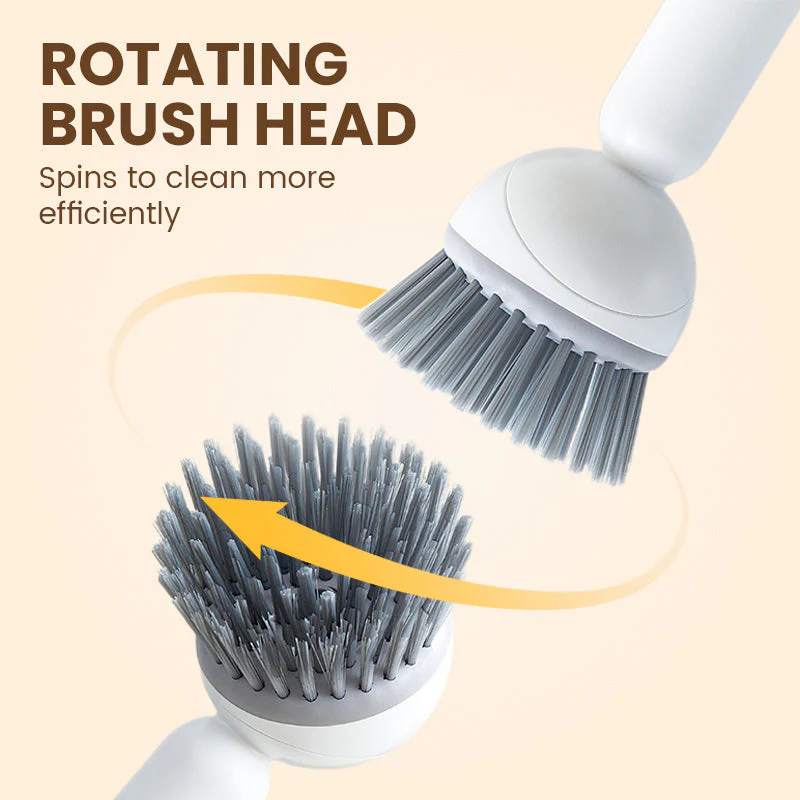 🧽40% OFF NOW! ✨ Rotatable Cleaning Brush - 360° Spinning Head with Extendable Handle for Tiles & Hard-to-Reach Areas 🚿🔧 - Image 4