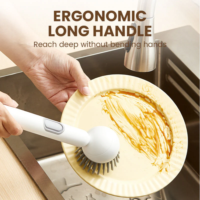 🧽40% OFF NOW! ✨ Rotatable Cleaning Brush - 360° Spinning Head with Extendable Handle for Tiles & Hard-to-Reach Areas 🚿🔧 - Image 5