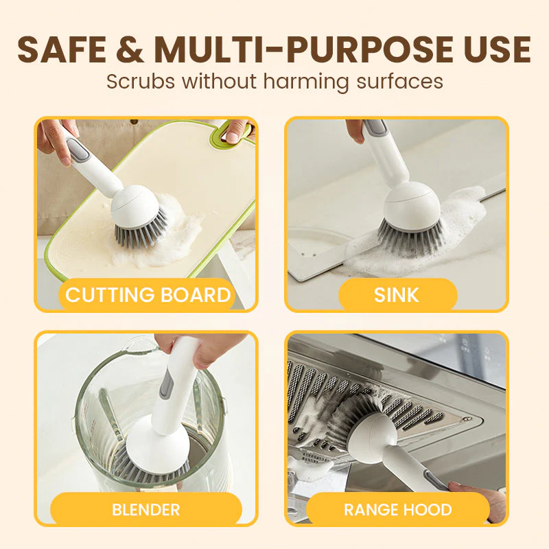 🧽40% OFF NOW! ✨ Rotatable Cleaning Brush - 360° Spinning Head with Extendable Handle for Tiles & Hard-to-Reach Areas 🚿🔧 - Image 8